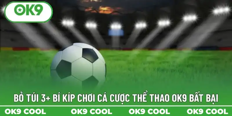Bỏ túi 3+ bí kíp chơi cá cược thể thao OK9 bất bại Bỏ túi 3+ bí kíp chơi cá cược thể thao OK9 bất bại